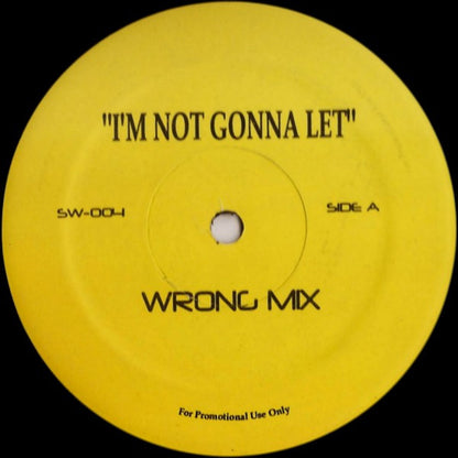 Scott Wozniak : I'm Not Gonna Let (12", Promo)
