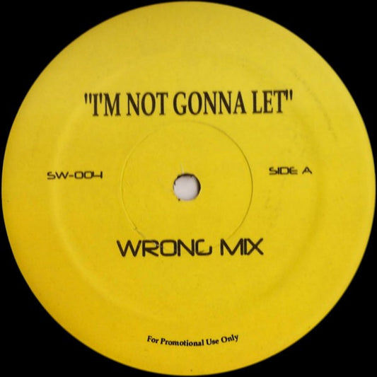 Scott Wozniak : I'm Not Gonna Let (12", Promo)