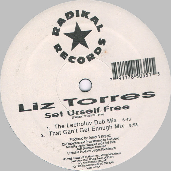 Liz Torres : Set Urself Free (12")