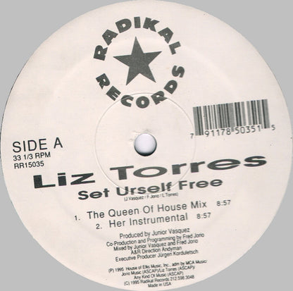 Liz Torres : Set Urself Free (12")