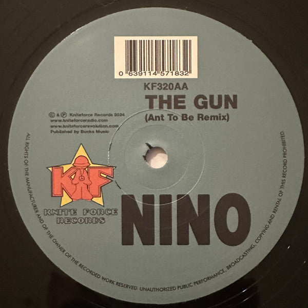 Nino : The Gun Remixes (12", Ltd)