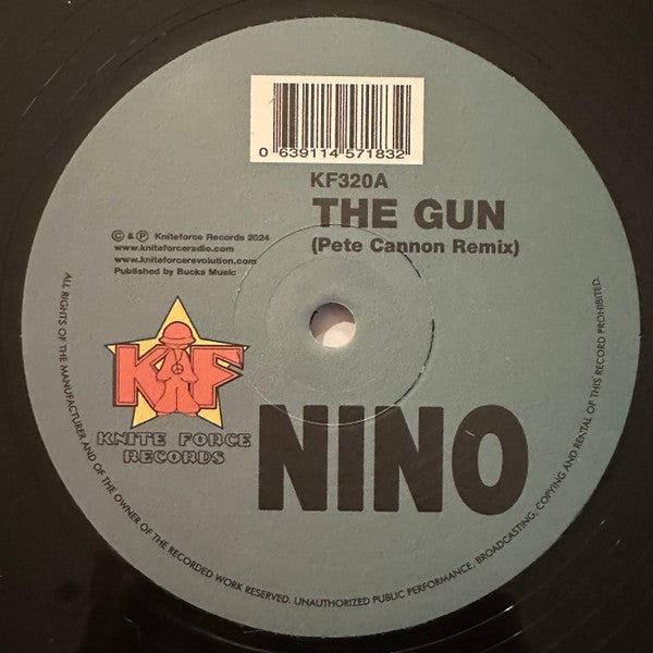 Nino : The Gun Remixes (12", Ltd)