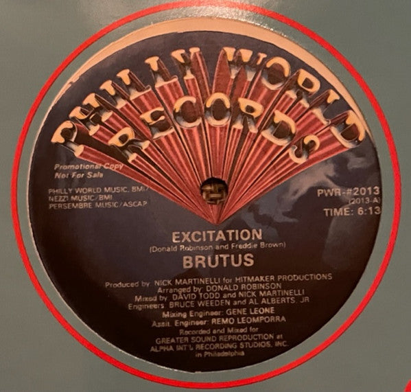 Brutus (2) : Excitation (12", Promo)