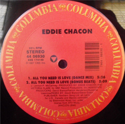 Eddie Chacon : All You Need Is Love (12")