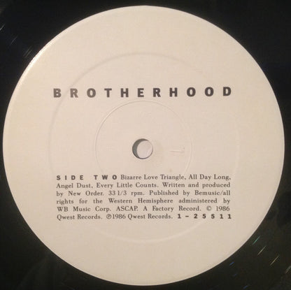 New Order : Brotherhood (LP, Album, SRC)