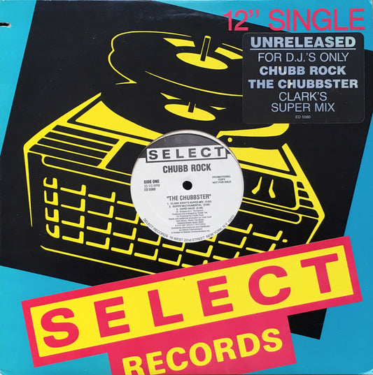 Chubb Rock : The Chubbster (12", Promo)