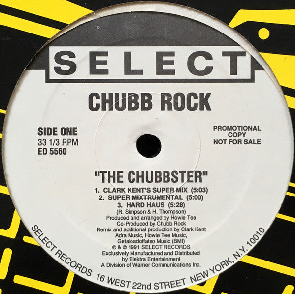 Chubb Rock : The Chubbster (12", Promo)