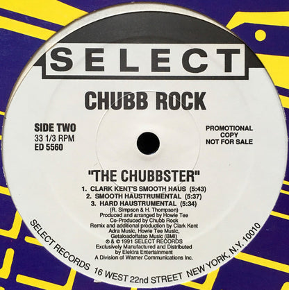 Chubb Rock : The Chubbster (12", Promo)