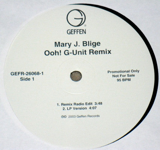 Mary J. Blige : Ooh! (G-Unit Remix) (12", Promo)