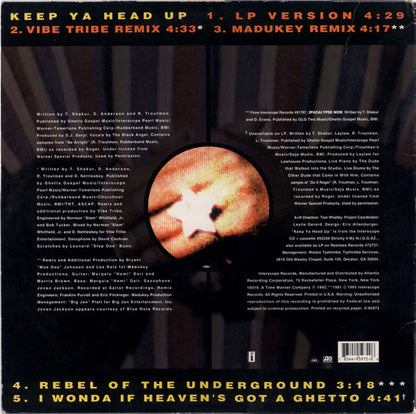 2Pac : Keep Ya Head Up (12")