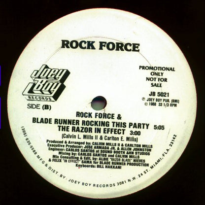 Rock Force : Let's Rock This Party (12", Promo, Red)