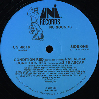 Nu Sounds* : Condition Red (12")