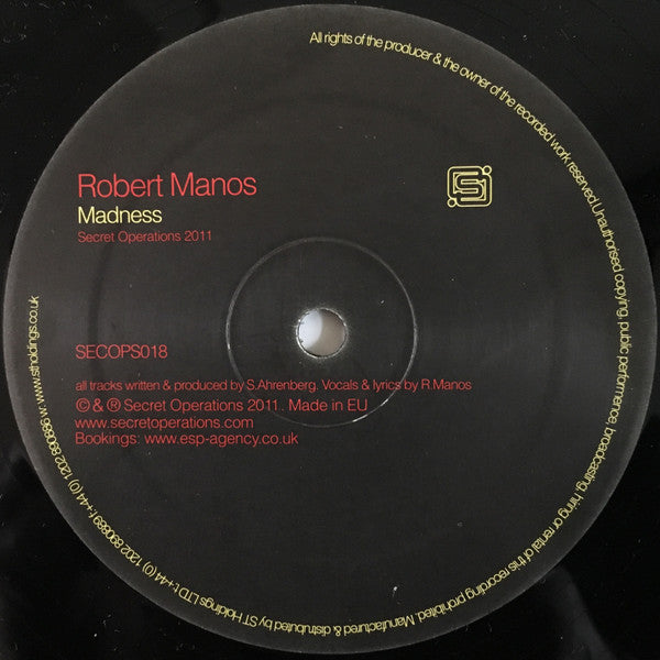 Robert Manos : Trouble (12")