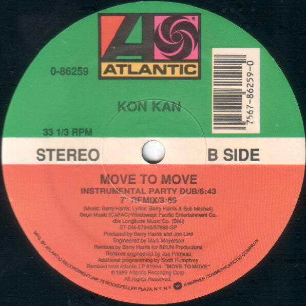 Kon Kan : Move To Move (12")