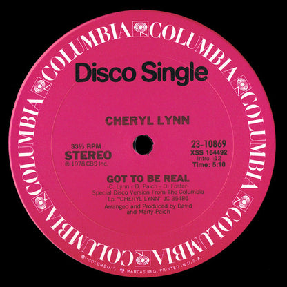 Cheryl Lynn : Got To Be Real / Star Love (12", Single, Pit)