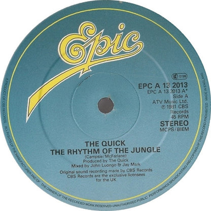 The Quick : The Rhythm Of The Jungle (12", Single)