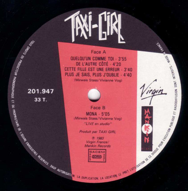 Taxi-Girl : Quelqu'un Comme Toi (LP, MiniAlbum)