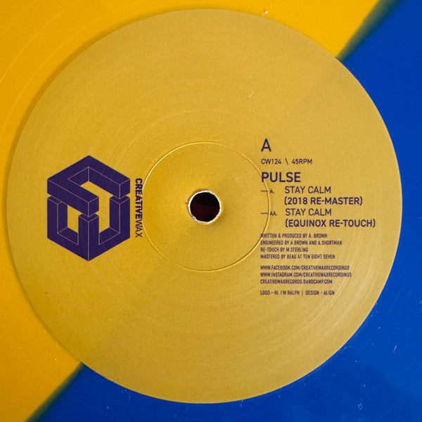 DJ Pulse : Stay Calm (2018 Re-Master / Equinox Re-Touch) (12", RE, RM, S/Edition, Hal)
