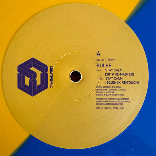 DJ Pulse : Stay Calm (2018 Re-Master / Equinox Re-Touch) (12", RE, RM, S/Edition, Hal)