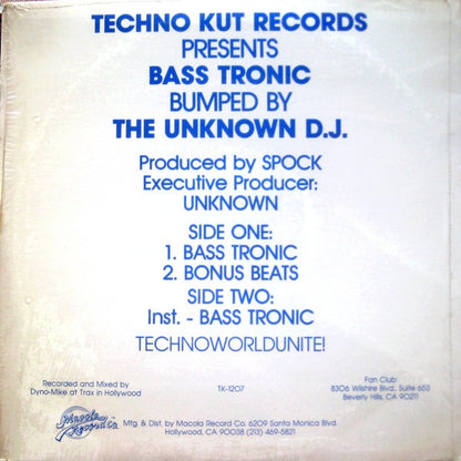 Unknown D.J.* : Basstronic (12")