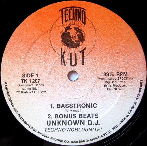Unknown D.J.* : Basstronic (12")