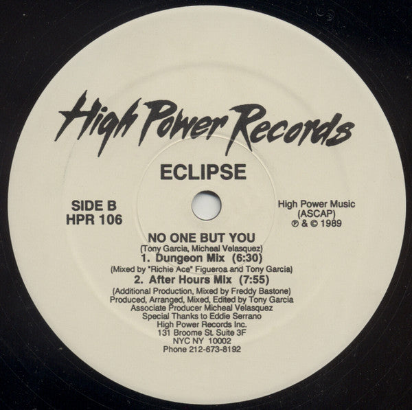 Eclipse (20) : No One But You (12")