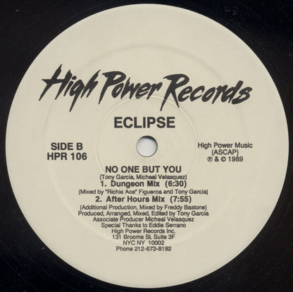 Eclipse (20) : No One But You (12")