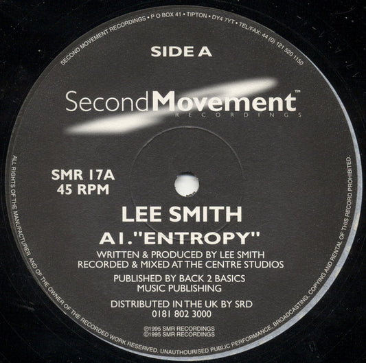 Lee Smith : Entropy / For Real (12")