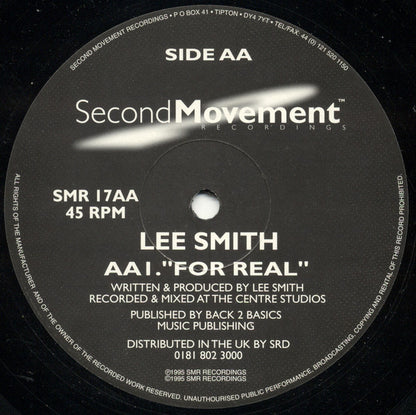 Lee Smith : Entropy / For Real (12")