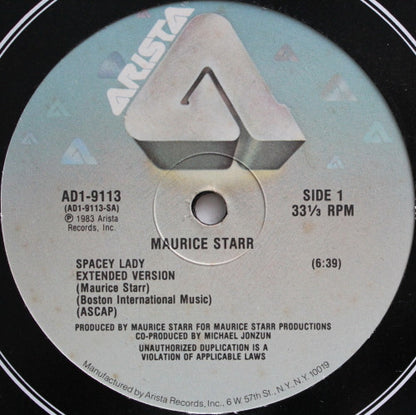 Maurice Starr : Spacey Lady (Extended Version) (12")