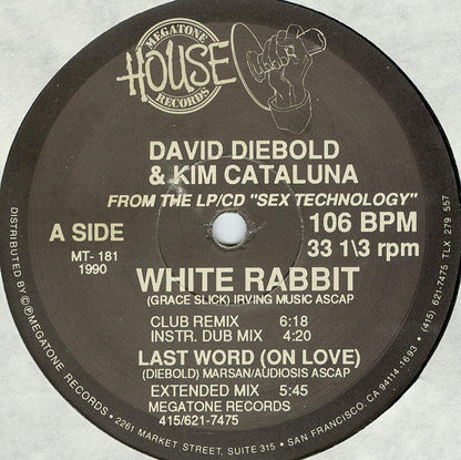 David Diebold & Kim Cataluna : White Rabbit (12")