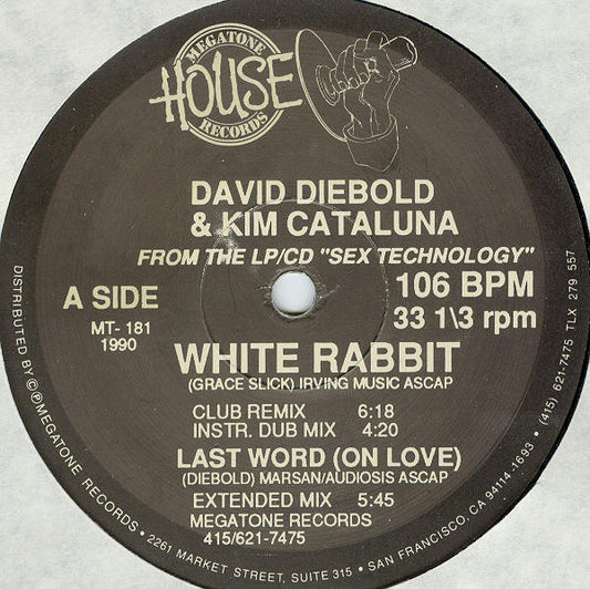 David Diebold & Kim Cataluna : White Rabbit (12")