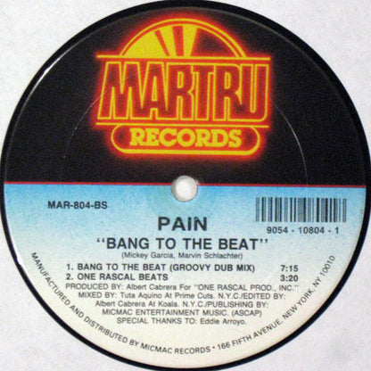 Pain (2) : Bang To The Beat (12")