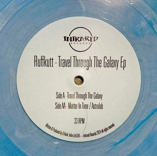 Ruffkutt* : Travel Through The Galaxy EP (12", EP, S/Edition, Blu)