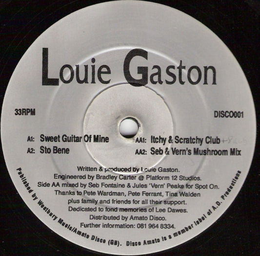 Louie Gaston* : Sweet Guitar Of Mine / Sto Bene (12")