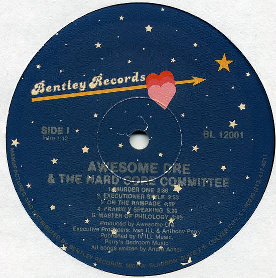 Awesome Dré And The Hardcore Committee : You Can't Hold Me Back (LP, Album)