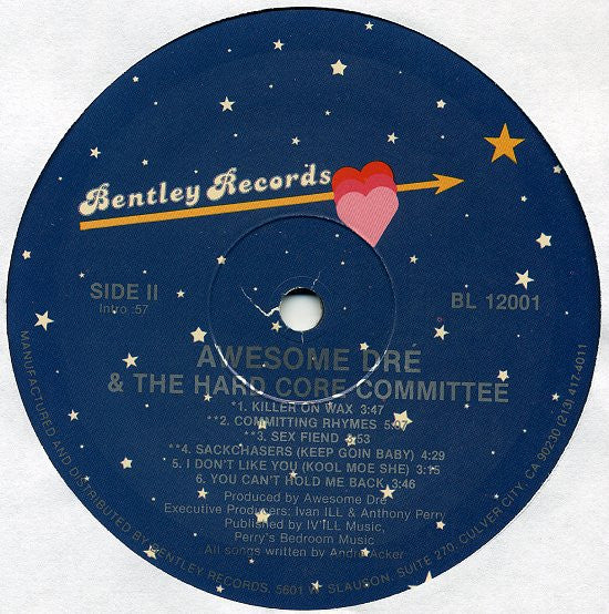 Awesome Dré And The Hardcore Committee : You Can't Hold Me Back (LP, Album)