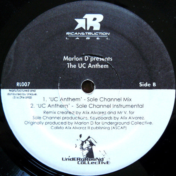 Marlon D. : The UC Anthem (12")