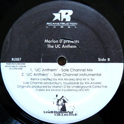 Marlon D. : The UC Anthem (12")