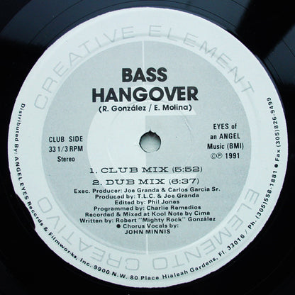 Creative Element : Bass Hangover (12")