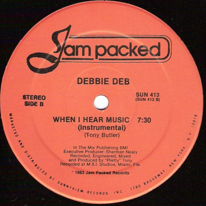 Debbie Deb : When I Hear Music (12")
