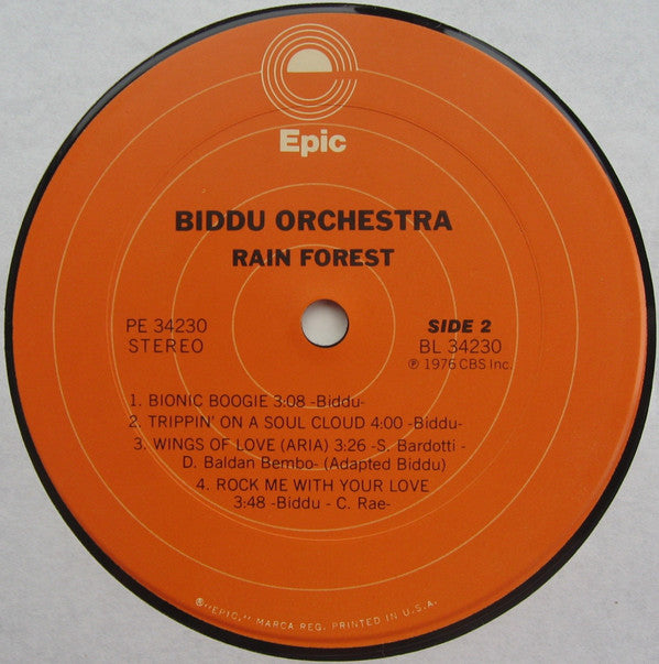 Biddu Orchestra : Rain Forest (LP, Album)