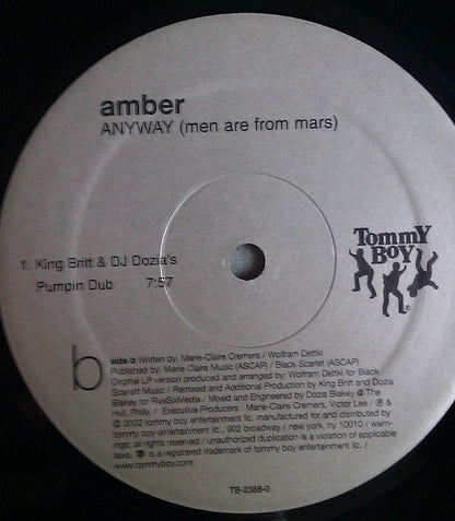 Amber : Anyway (Men Are From Mars) (Remixes) (12", Single)