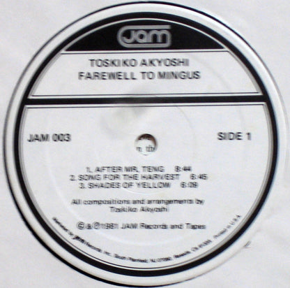 Toshiko Akiyoshi-Lew Tabackin Big Band : Farewell To Mingus (LP, Album, RE)