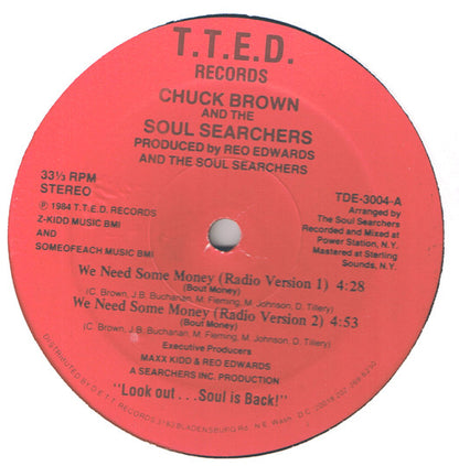 Chuck Brown And The Soul Searchers* : We Need Some Money (12")