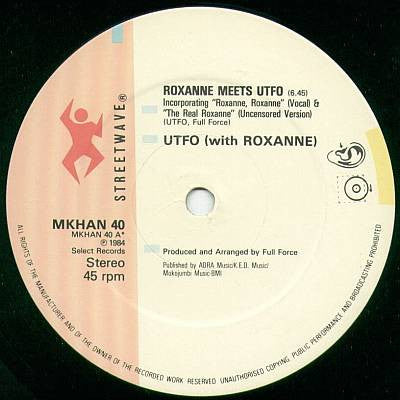 UTFO With Roxanne* : Roxanne Meets UTFO (12", Ltd)