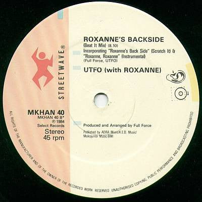 UTFO With Roxanne* : Roxanne Meets UTFO (12", Ltd)
