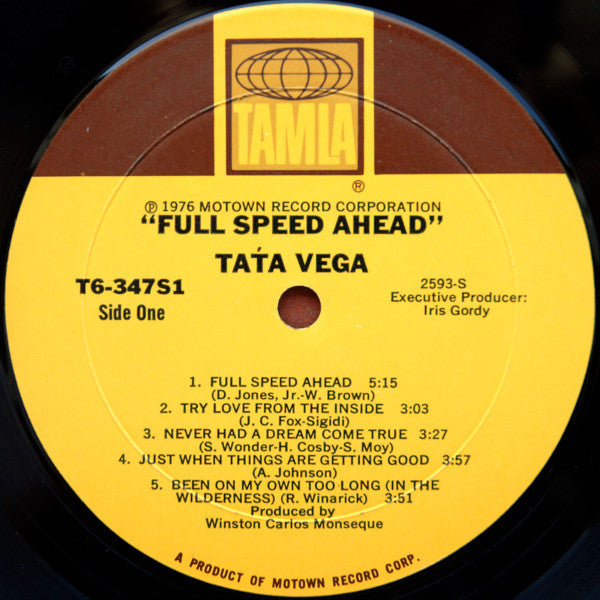 Táta Vega* : Full Speed Ahead (LP, Album, Mon)