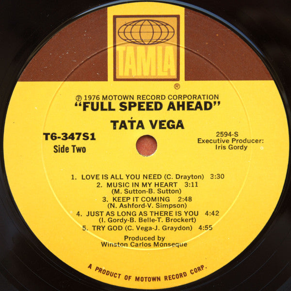 Táta Vega* : Full Speed Ahead (LP, Album, Mon)