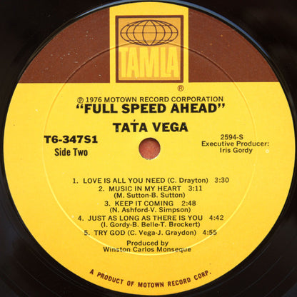 Táta Vega* : Full Speed Ahead (LP, Album, Mon)